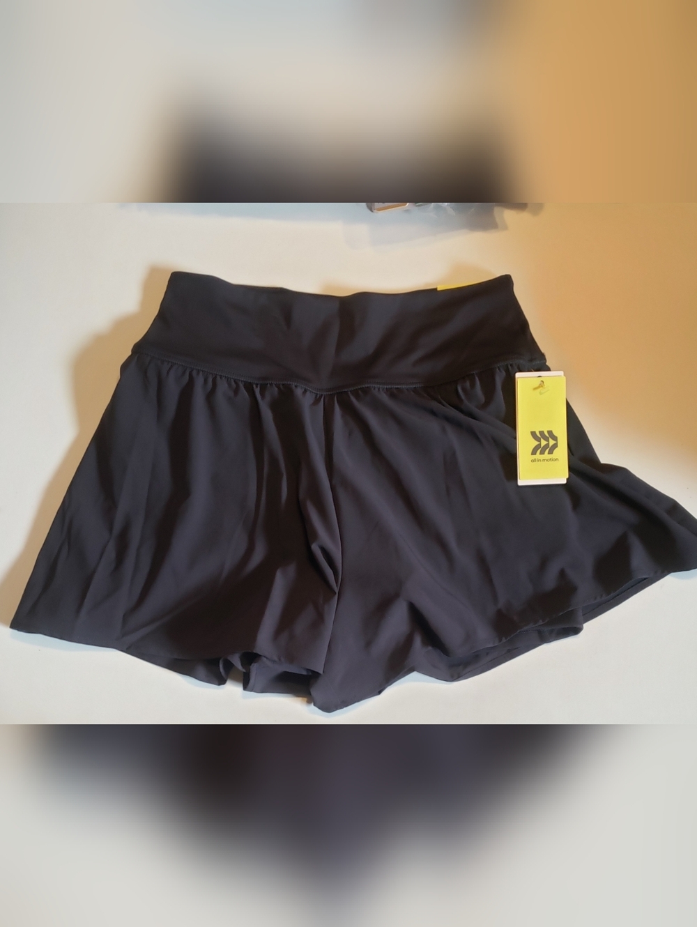 all in motion Black Athletic 2 In 1 Shorts with Wide Waistband